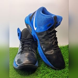 Nike Air Visi VI Black/White-Game Royal Blue Basketball Shoes Mens Size 14